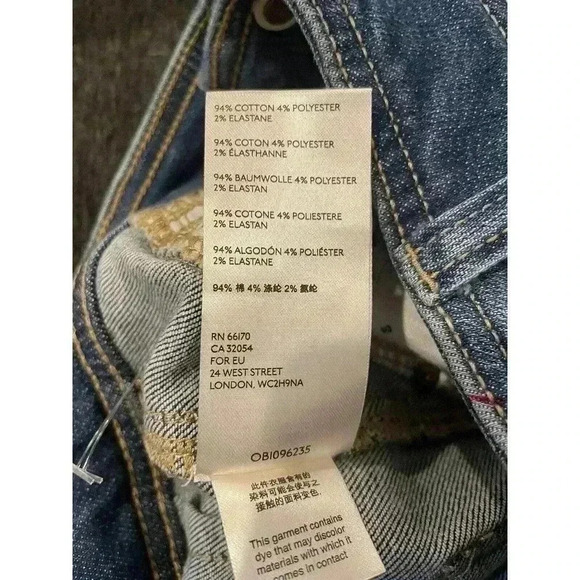 Anthropologie Pilcro & The Letterpress Blue Hi-Rise Ankle Jeans 25 Medium Wash - Picture 4 of 5